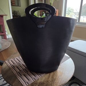 Authentic LV Black Epi Leather Bucket Bag